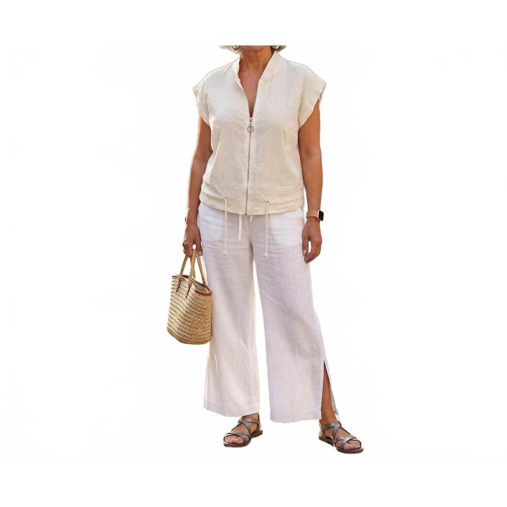 NEW MADE IN ITALY firenze cinch top in beige